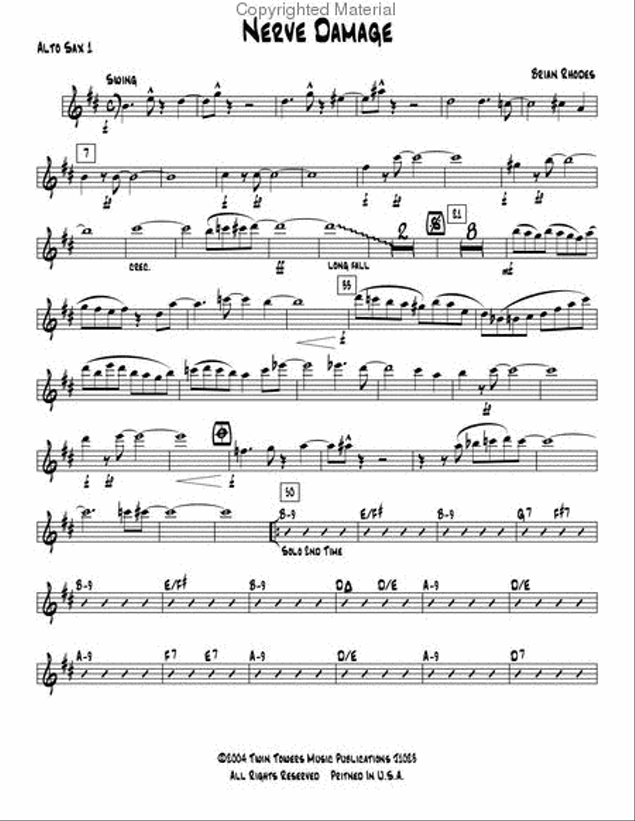 Nerve Damage Nerve Damage Jazz Ensemble scores gallery preview page 20