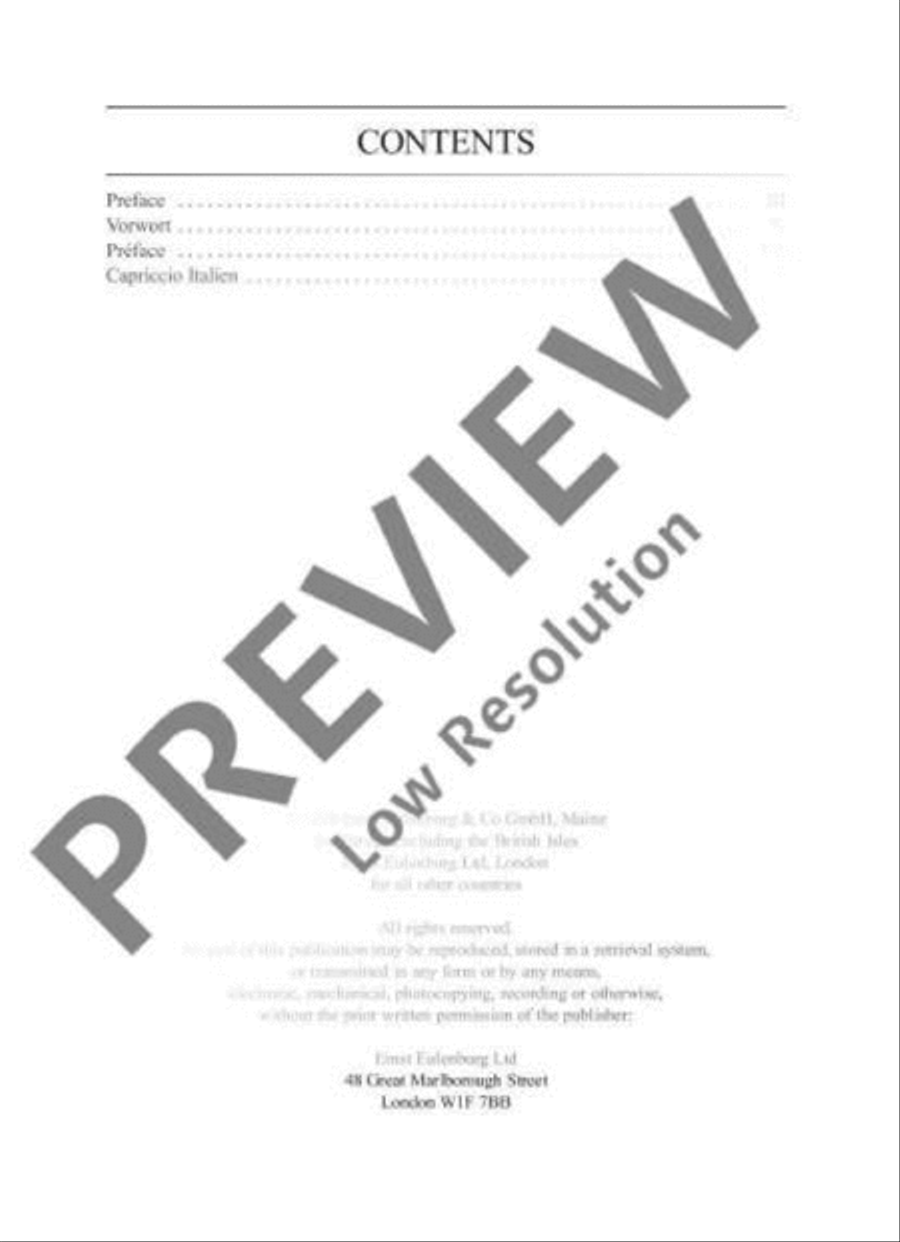Capriccio Italien Orchestra scores gallery preview page 3