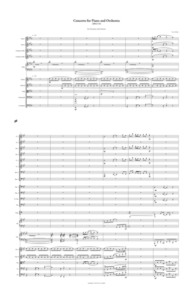 Concerto for Piano and Orchestra (2012-14)