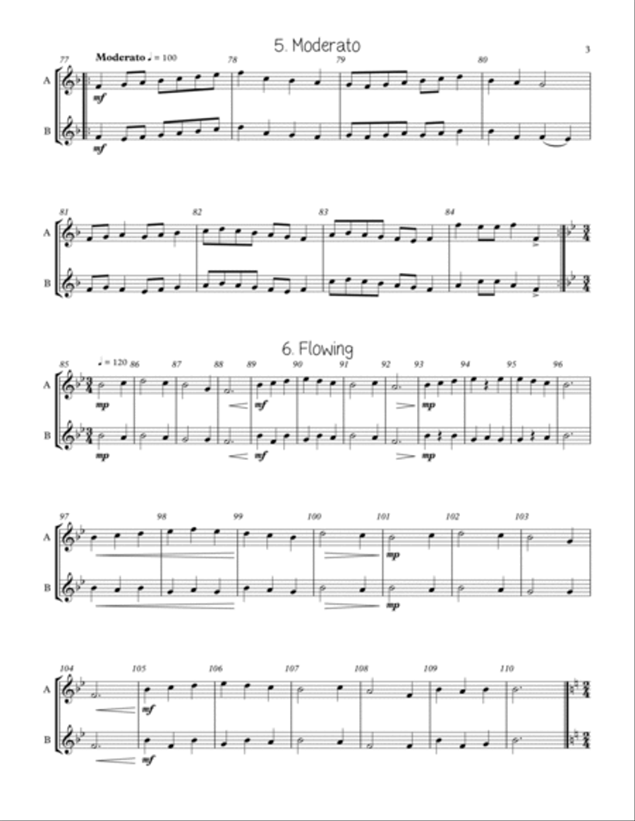 Adaptable Duets for the Young Band Musician Volume One - F Transposition Concert Band scores gallery preview page 3