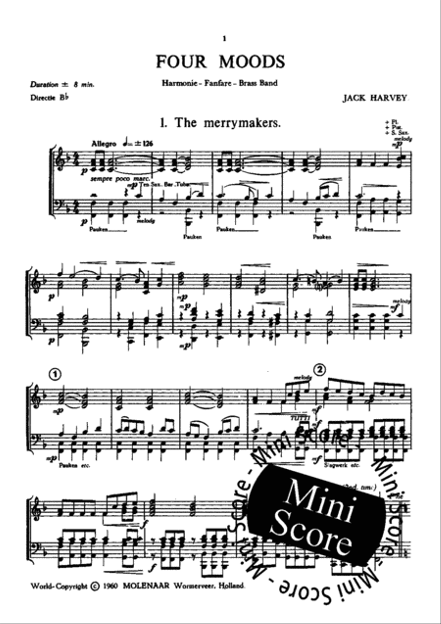 Four Moods Four Moods Big Band scores gallery preview page 3