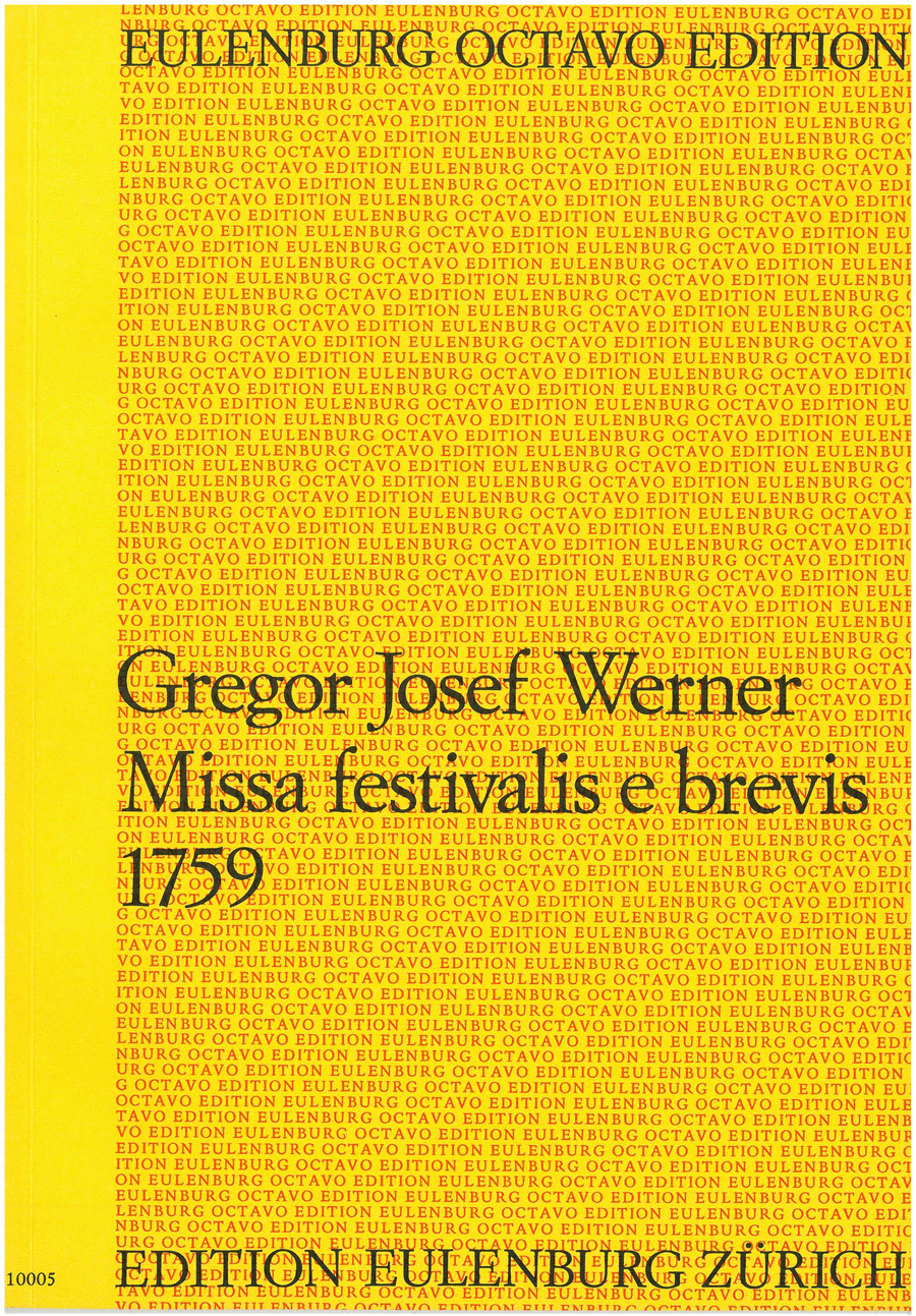 Missa festivalis e brevis (1759) 4-Part scores gallery preview page 1
