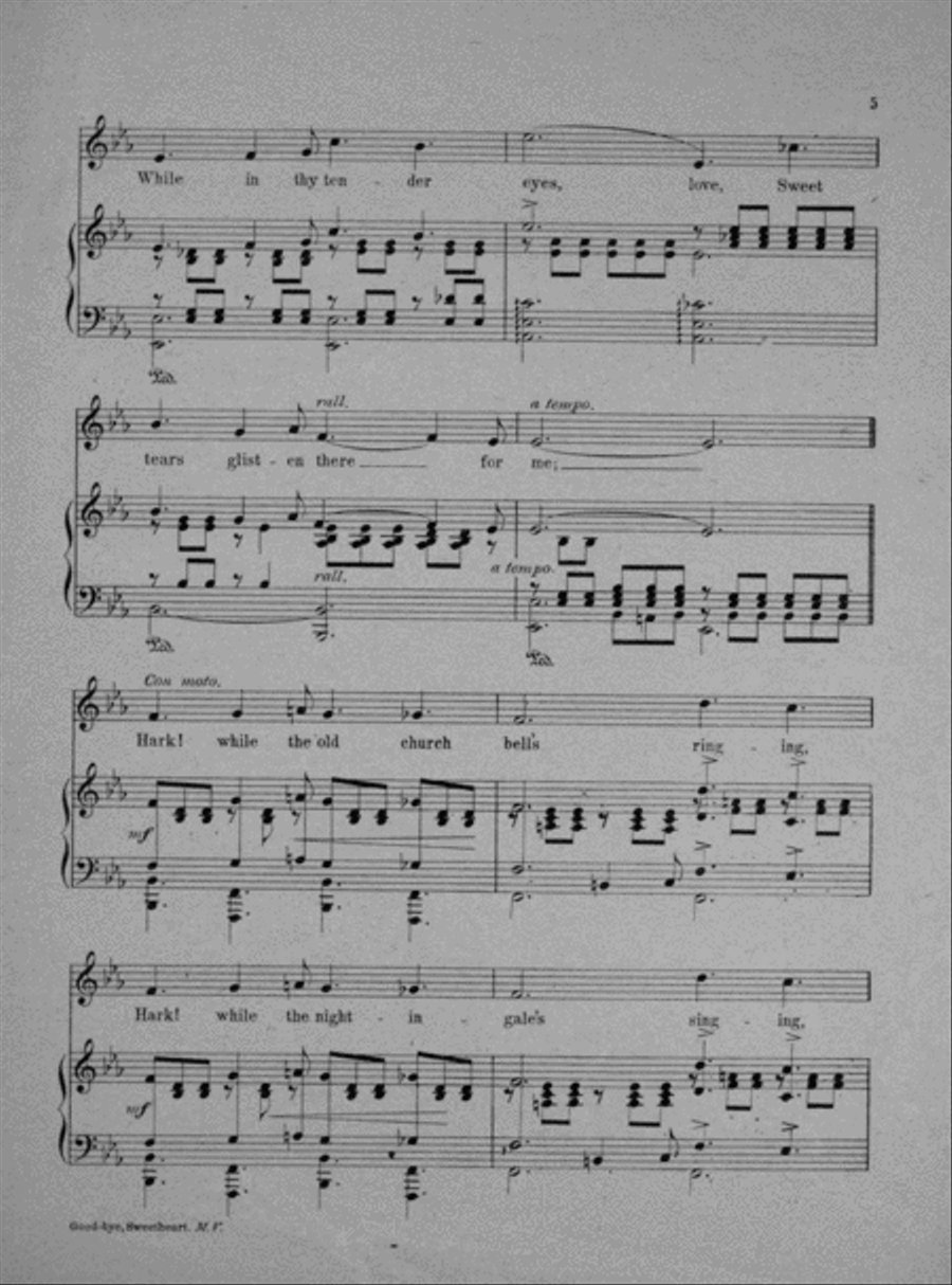 Good Bye, Sweetheart, Good Bye Voice scores gallery preview page 3