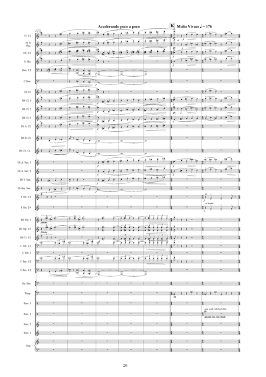 Symphonic Variations Concert Band scores gallery preview page 21