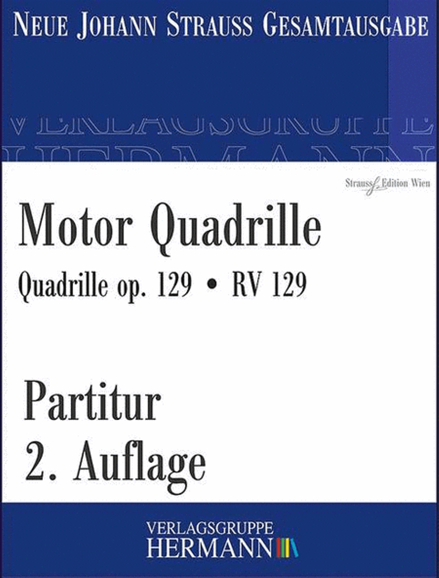 Motor Quadrille op. 129 RV 129 Orchestra scores gallery preview page 1