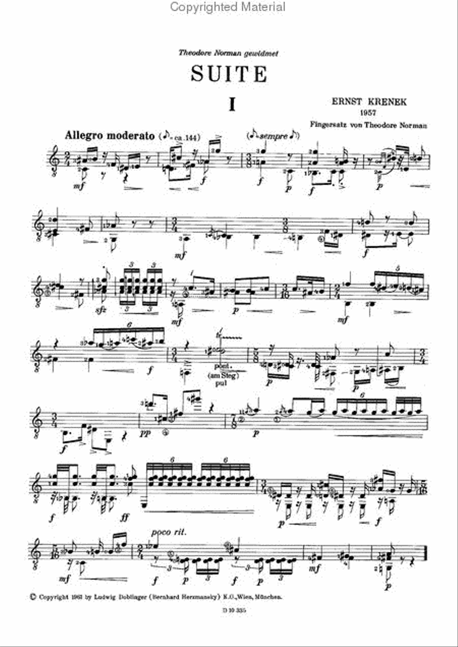 Suite fur Gitarre Suite fur Gitarre School and Community scores gallery preview page 2