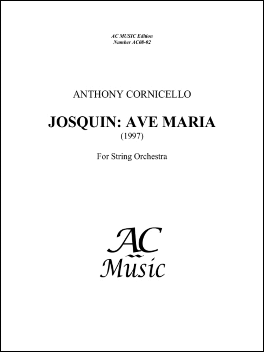 Josquin: Ave Maria