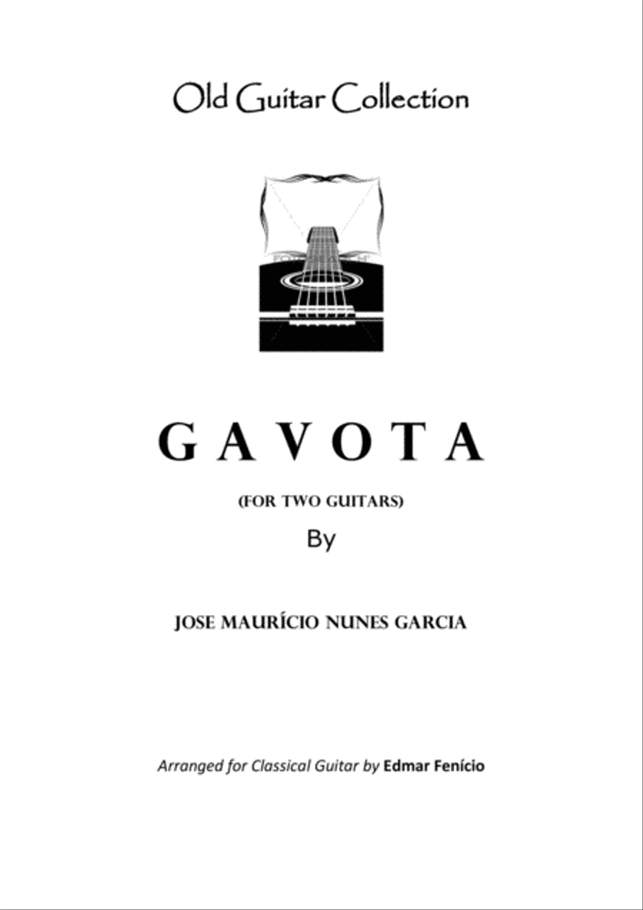 Gavota for two guitars Gavota for two guitars Classical Guitar scores gallery preview page 1