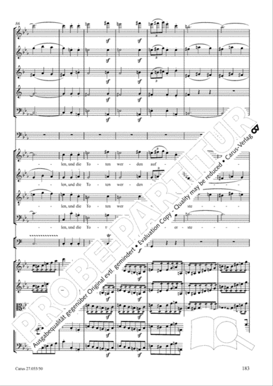 Ein Deutsches Requiem (German Requiem) 4-Part scores gallery preview page 190