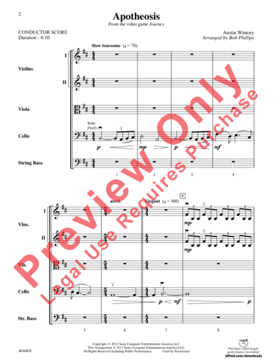 Apotheosis Apotheosis String Orchestra scores gallery preview page 3