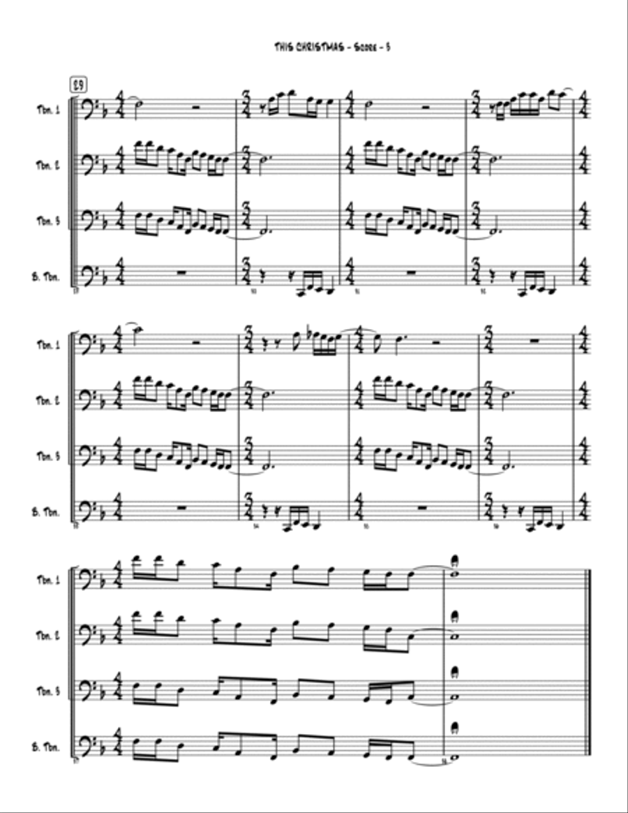This Christmas Brass Quartet scores gallery preview page 4