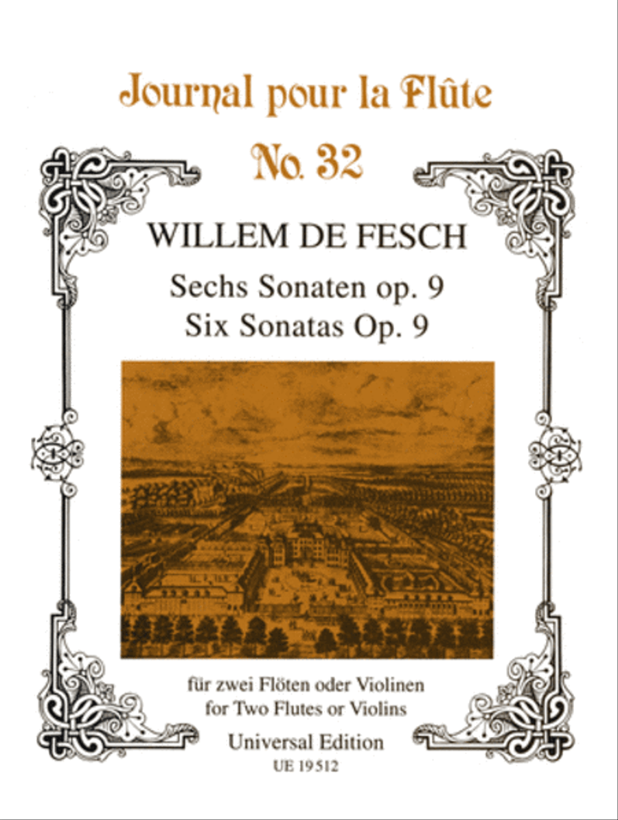 Sonatas, 6, Op. 9, 2 Flutes(Vio Flute Duet scores gallery preview page 1