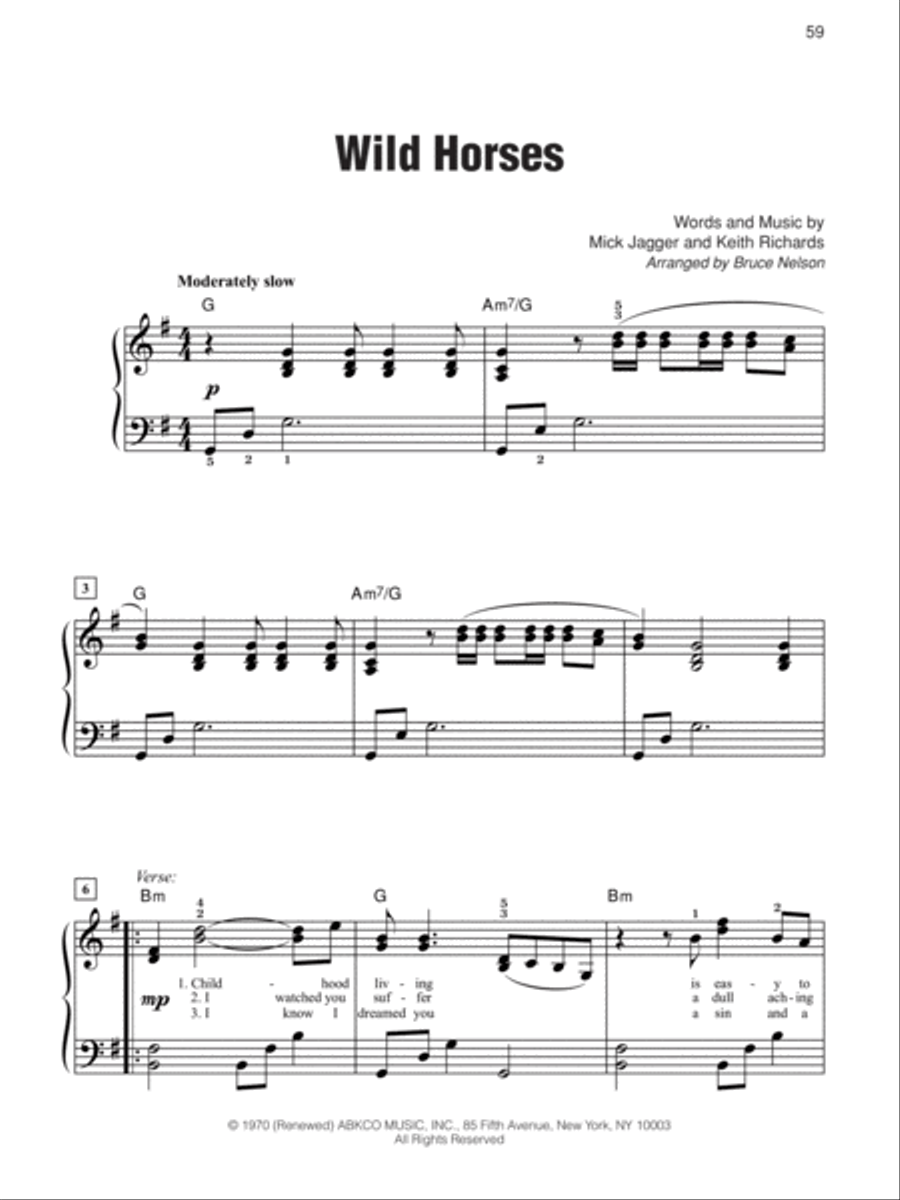The Rolling Stones Sheet Music Anthology Easy Piano scores gallery preview page 9
