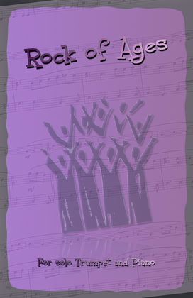 Book cover for Rock of Ages, Gospel Hymn for Trumpet and Piano