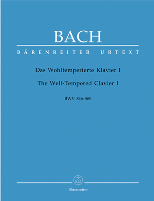 Book cover for The Well-Tempered Clavier I BWV 846-869