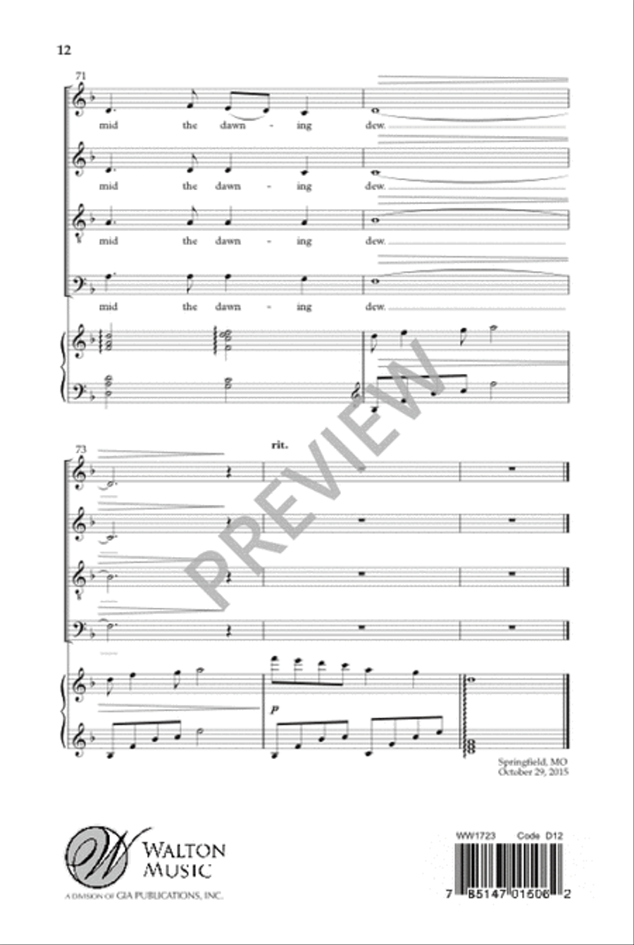 Midwinter Song Midwinter Song 4-Part scores gallery preview page 13
