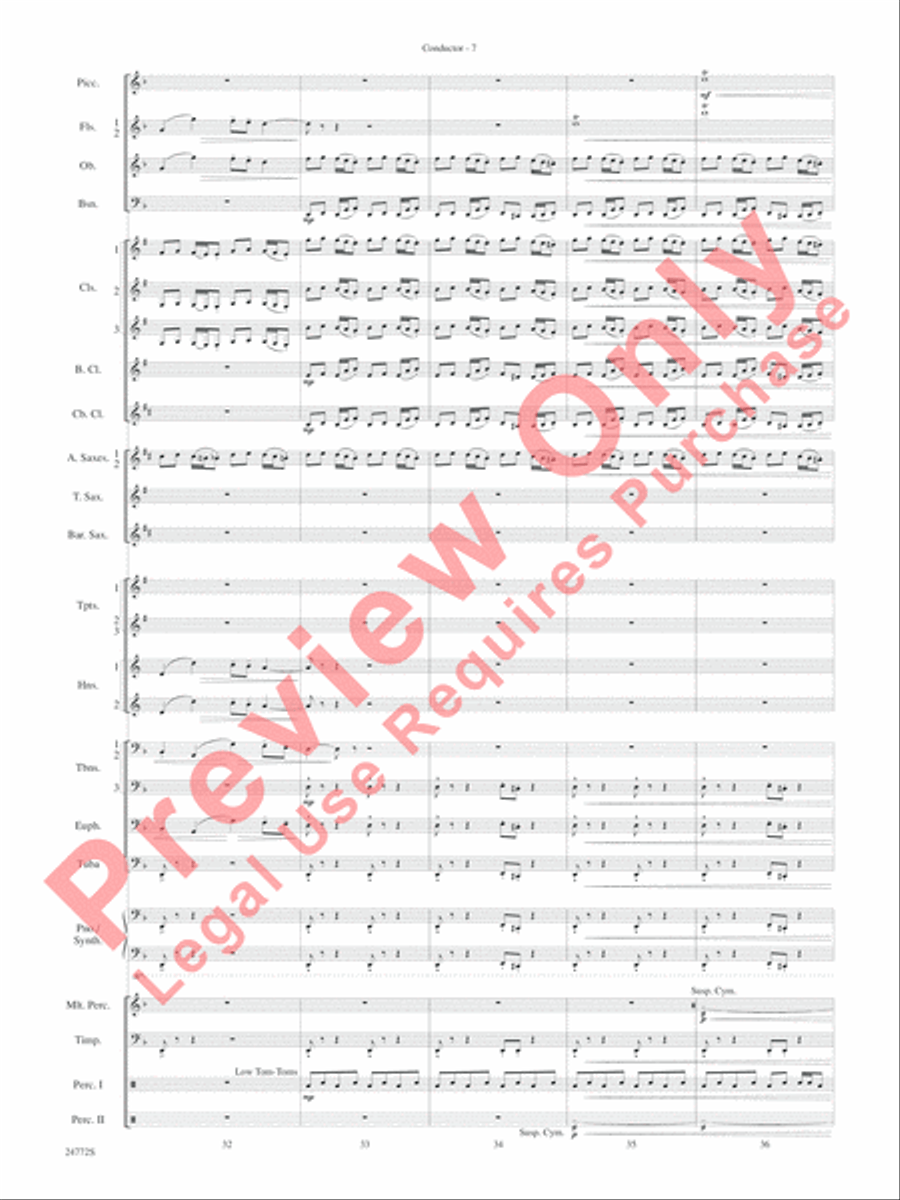 The Star WarsA(r) Epic - Part I, Suite from Concert Band scores gallery preview page 10