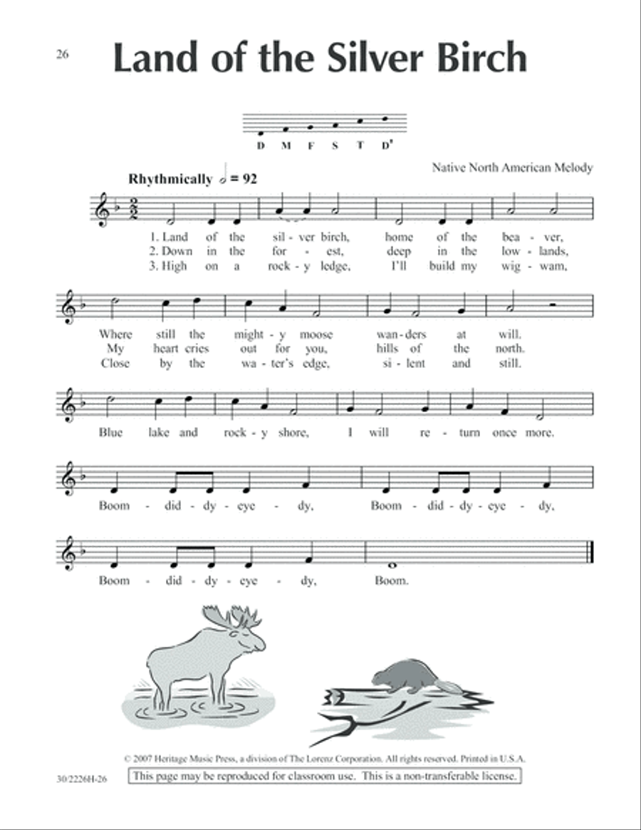 One-A-Day Warm-Ups for Orff Instruments Unison Choir scores gallery preview page 27