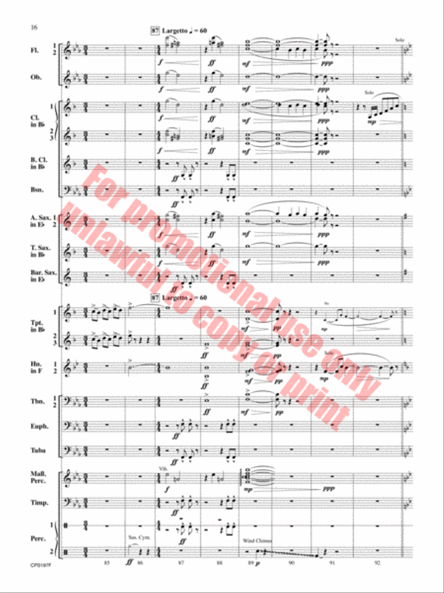 Polar Vortex Concert Band scores gallery preview page 17