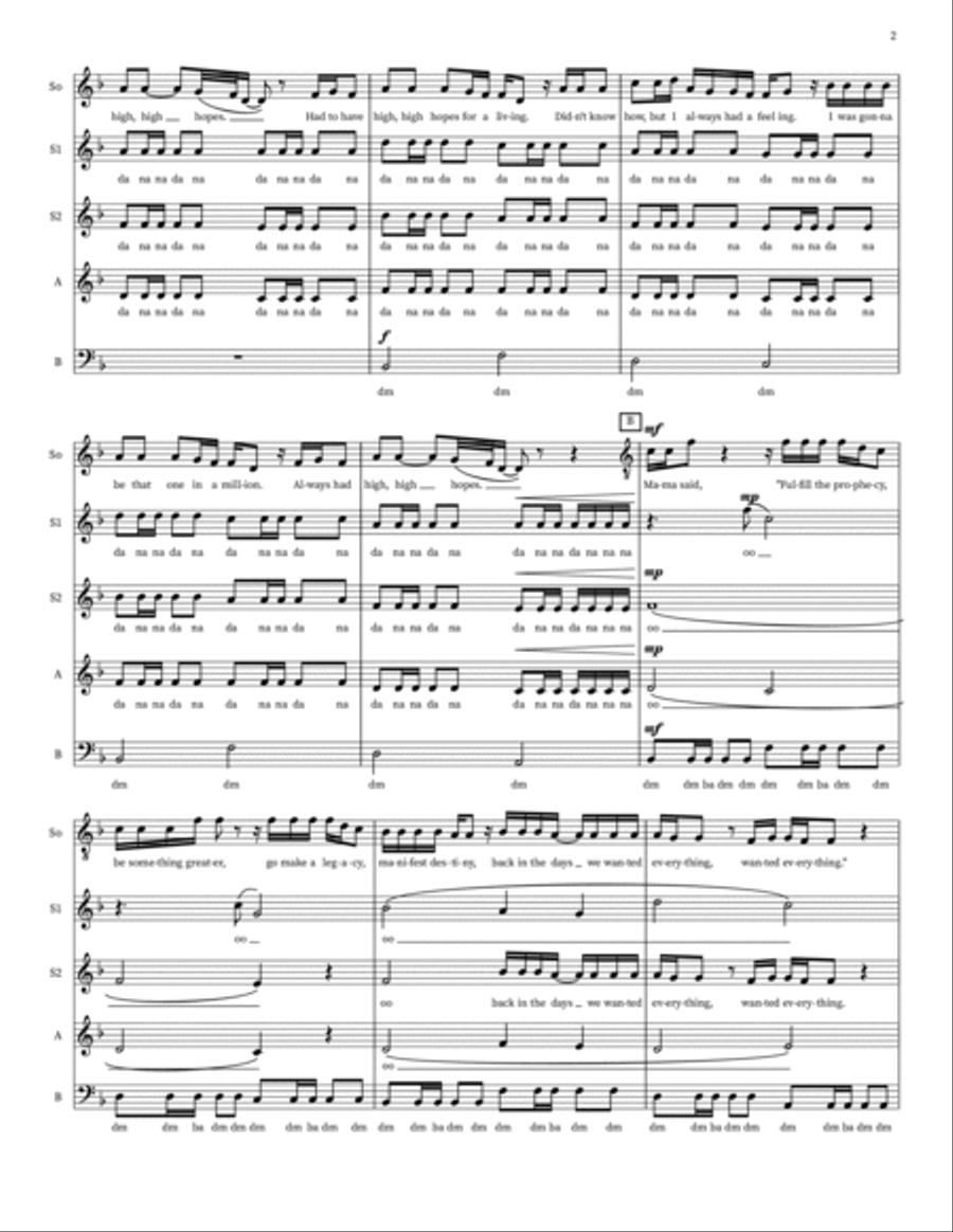 High Hopes Choir scores gallery preview page 2