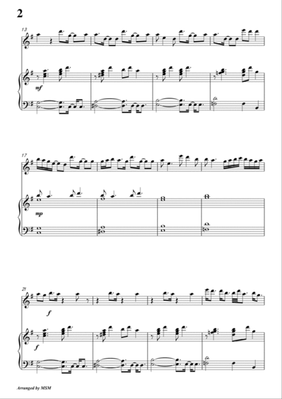 Almost Is Never Enough Violin Solo scores gallery preview page 4