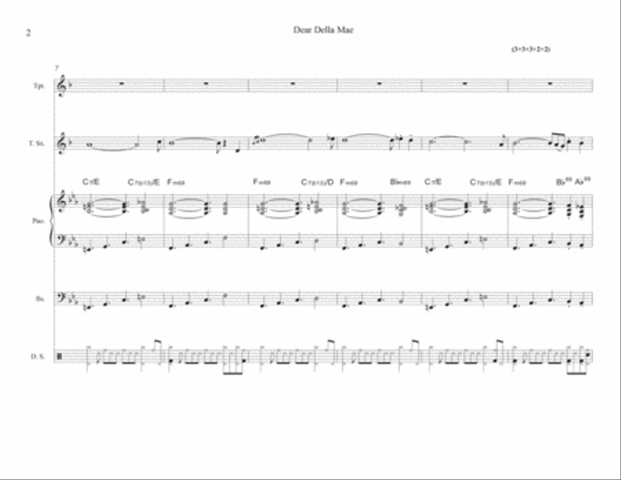 Dear Della Mae Dear Della Mae Jazz Ensemble scores gallery preview page 4