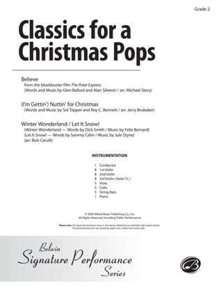 Classics for a Christmas Pops, Level 2: Score
