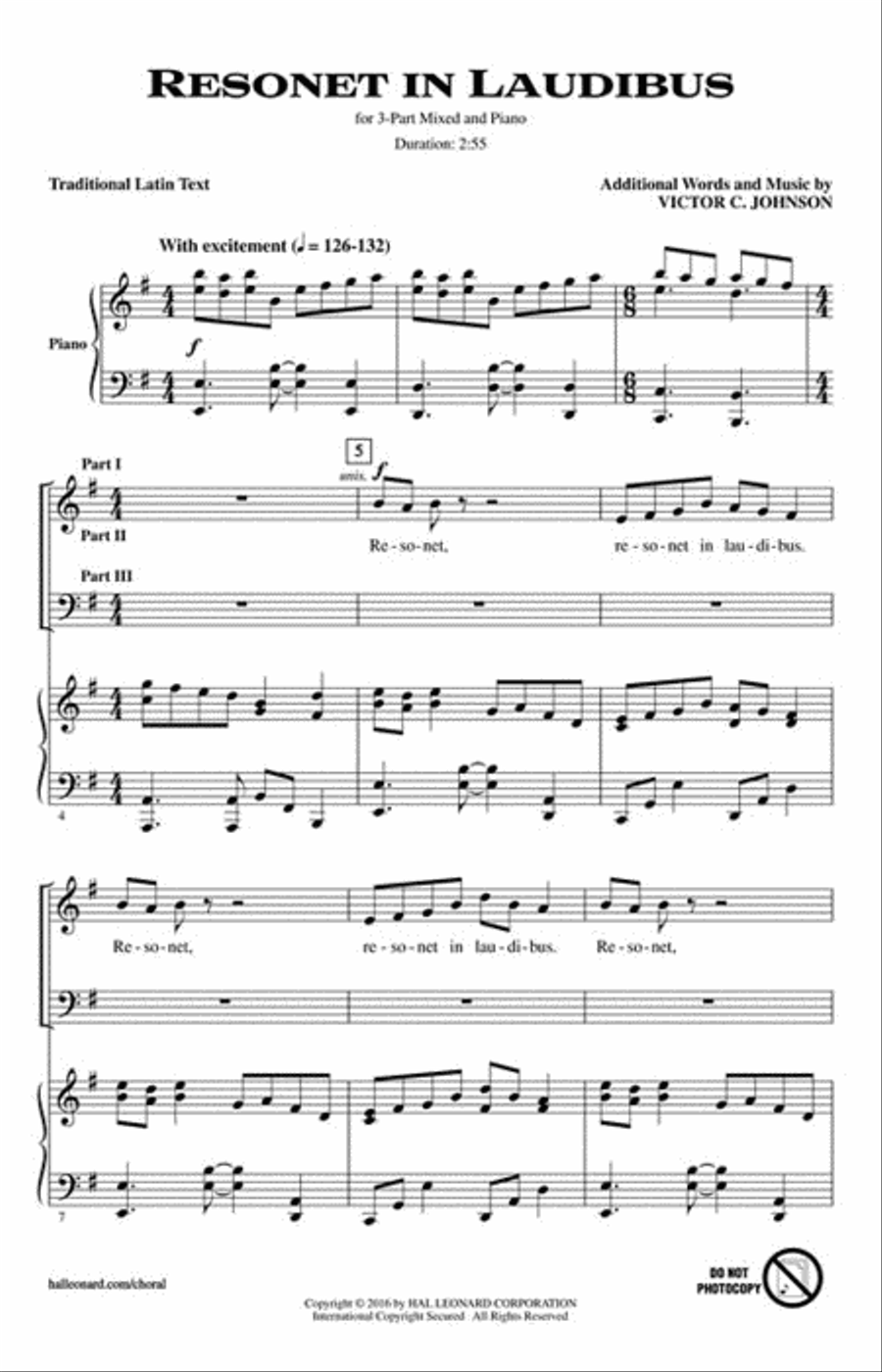 Resonet in Laudibus 3-Part scores gallery preview page 2