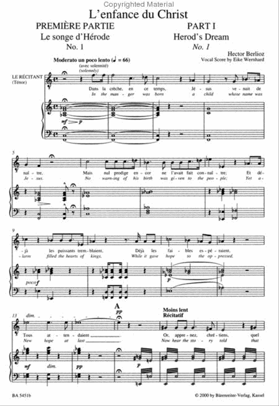 L'enfance du Christ, op. 25 Holoman 130 SSAATTBB scores gallery preview page 2