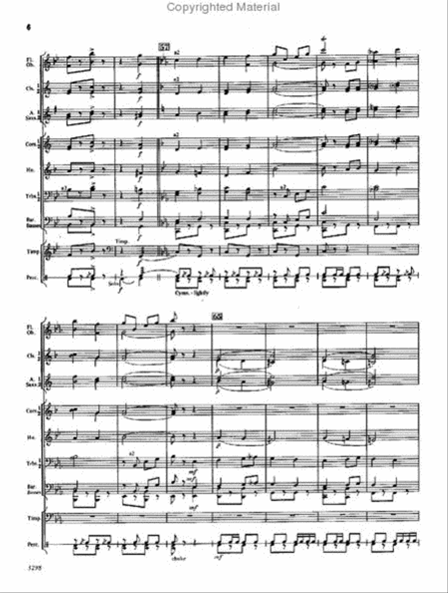 Command March Concert Band scores gallery preview page 6