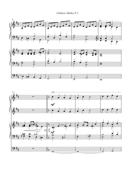 Children's Medley--Piano/Organ Duet.pdf image number null