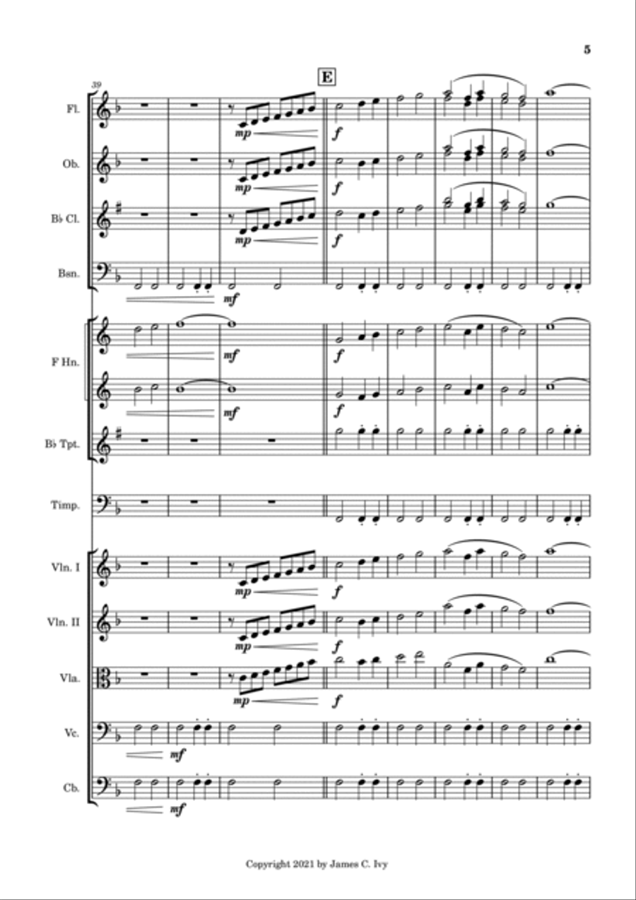Fanfare of Freedom Chamber Orchestra scores gallery preview page 6