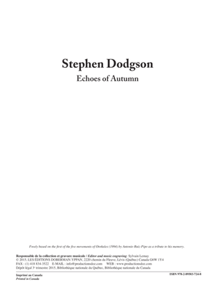 Book cover for Echoes of Autumn