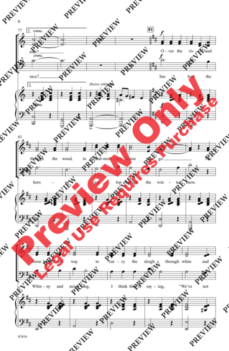 Over the River Over the River 3-Part scores gallery preview page 6