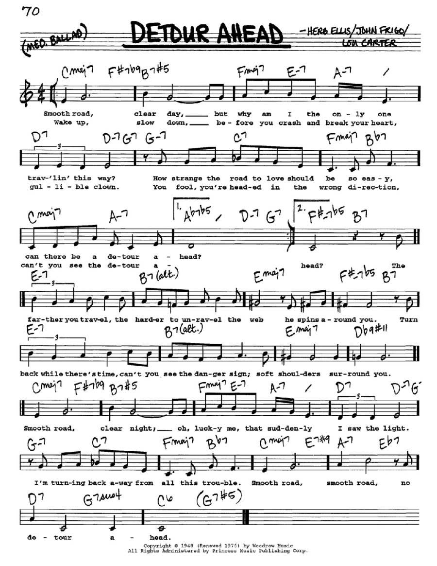 Detour Ahead Voice scores gallery preview page 1