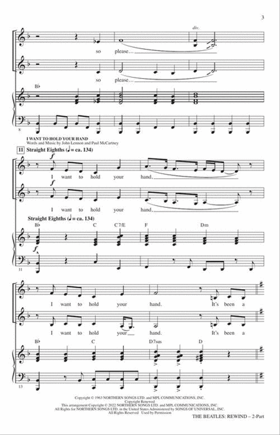 The Beatles: Rewind The Beatles: Rewind 2-Part scores gallery preview page 4