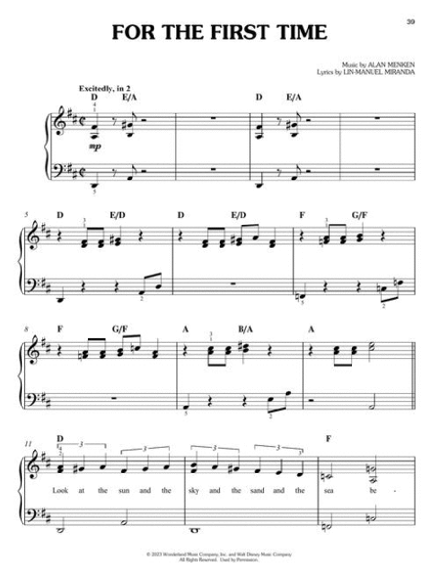 The Little Mermaid Easy Piano scores gallery preview page 6