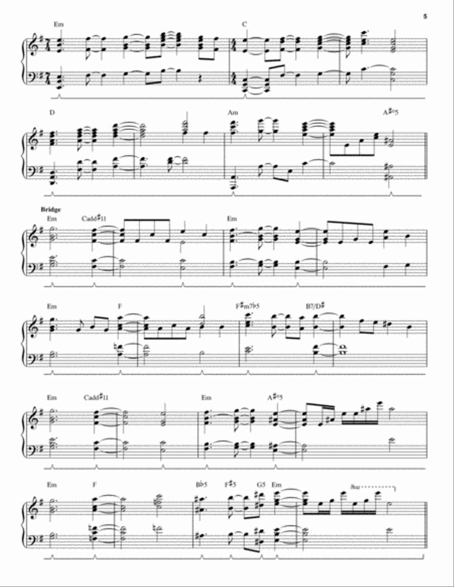 Moment Of Betrayal Piano scores gallery preview page 5