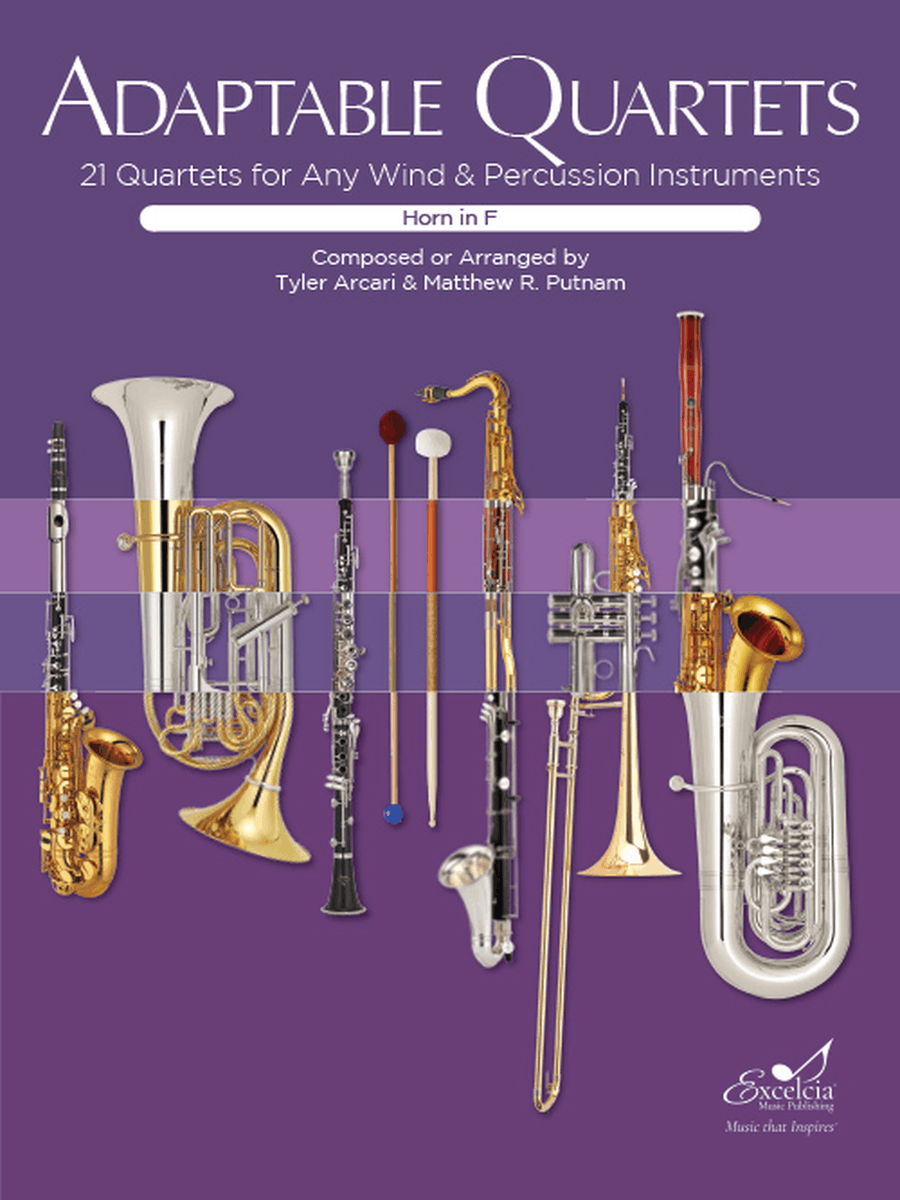 Adaptable Quartets for Horn in F French Horn Quartet scores gallery preview page 1
