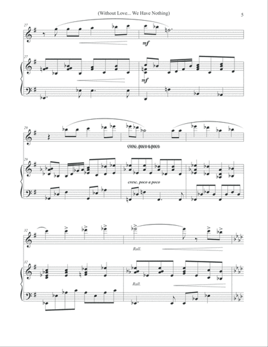 Without Love, We Have Nothing Flute Solo scores gallery preview page 5