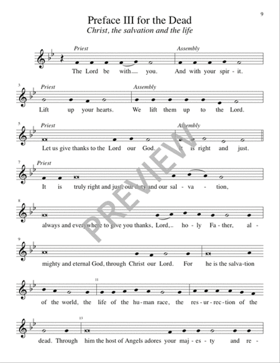 Eucharistic Prayer III with Additional Prefaces for 