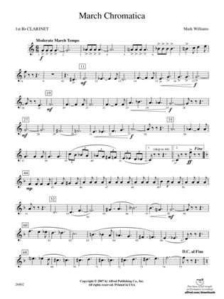 March Chromatica: 1st B-flat Clarinet