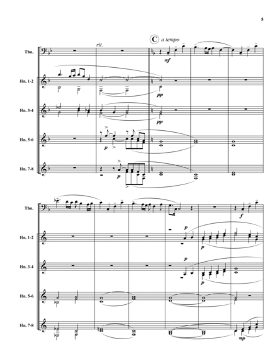 The Hero's Horn The Hero's Horn Chamber Music scores gallery preview page 5
