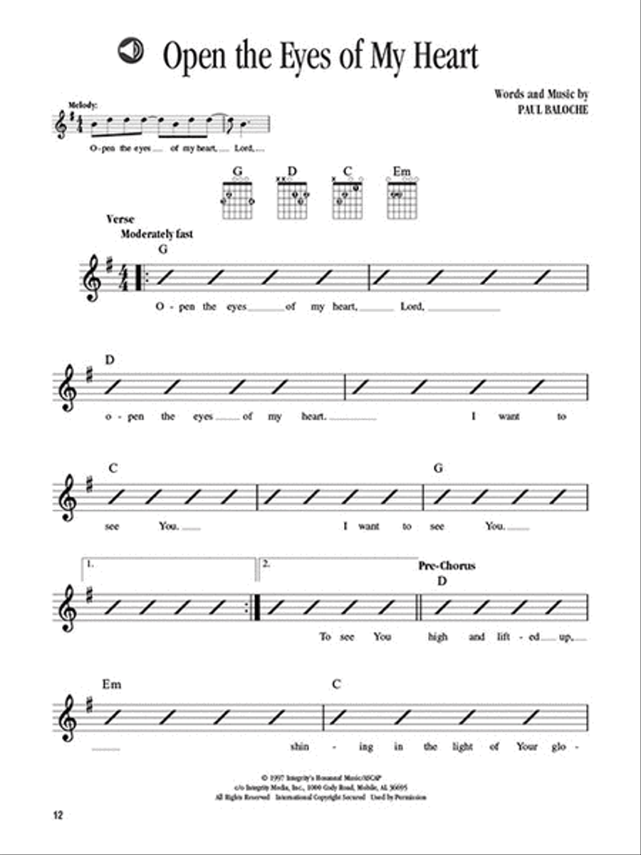 Guitar Worship Songbook, Book 1 Guitar scores gallery preview page 4