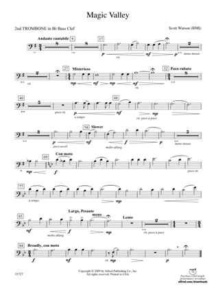 Magic Valley: (wp) 2nd B-flat Trombone B.C.
