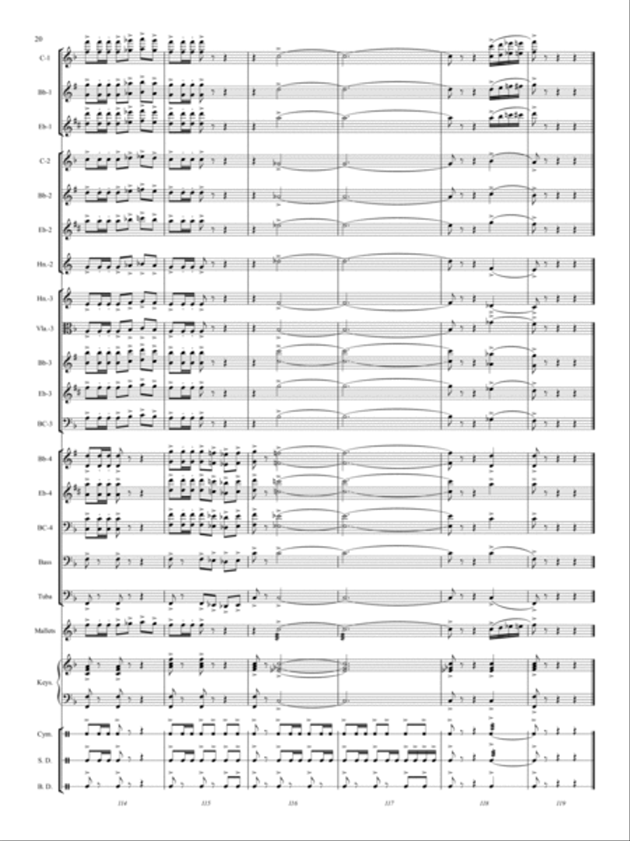El Relicario Concert Band scores gallery preview page 19