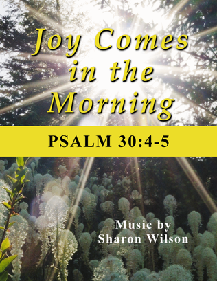 Book cover for Joy Comes in the Morning (Psalm 30)