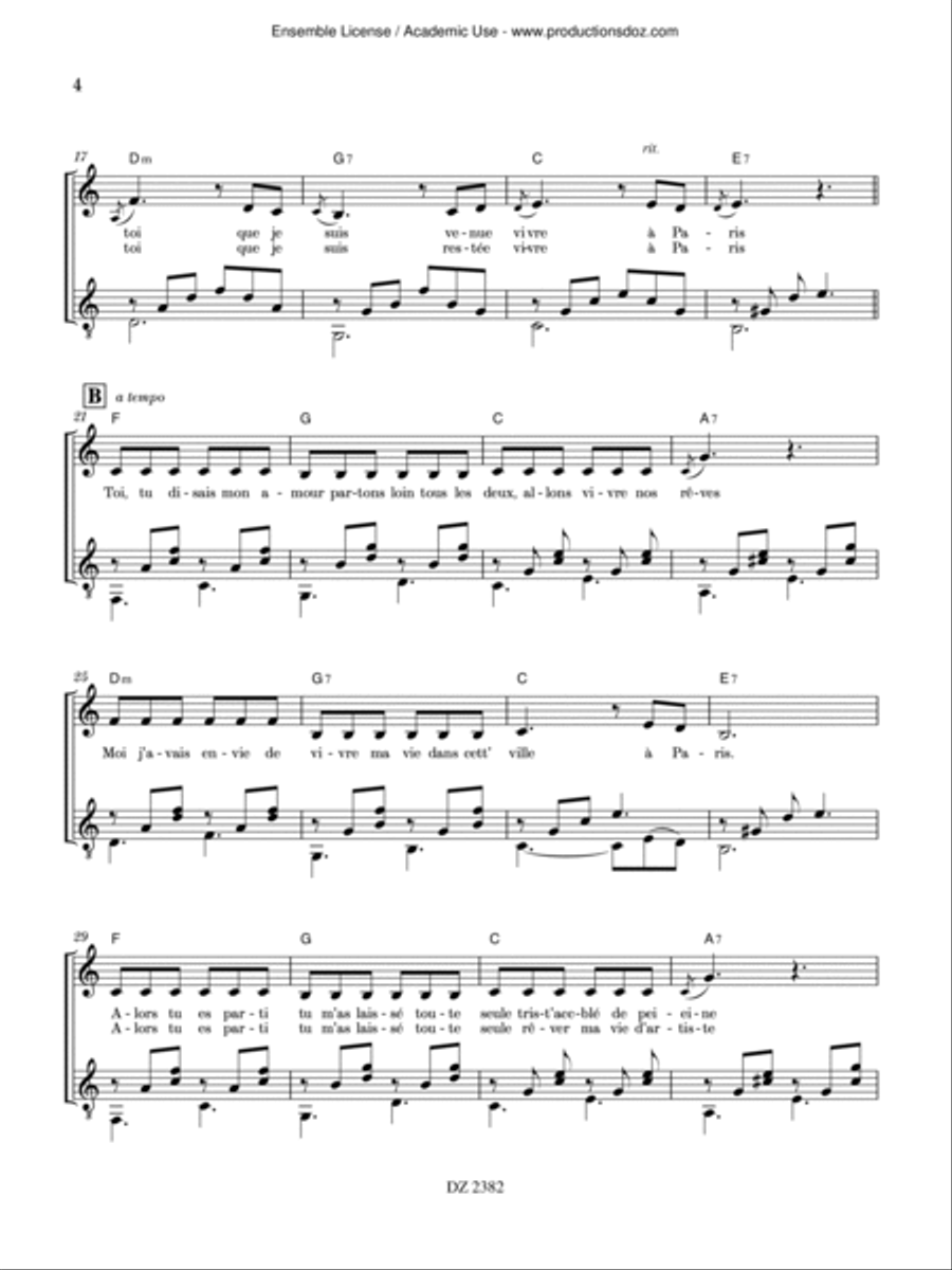 L’Odyssée de Lady C Classical Guitar scores gallery preview page 5