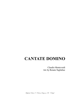 Book cover for CANTATE DOMINO - Claudio Monteverdi - For SSATTB Choir