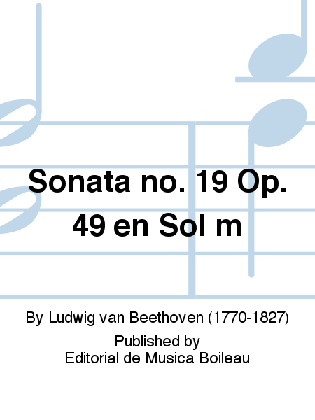Sonata no. 19 Op. 49 en Sol m